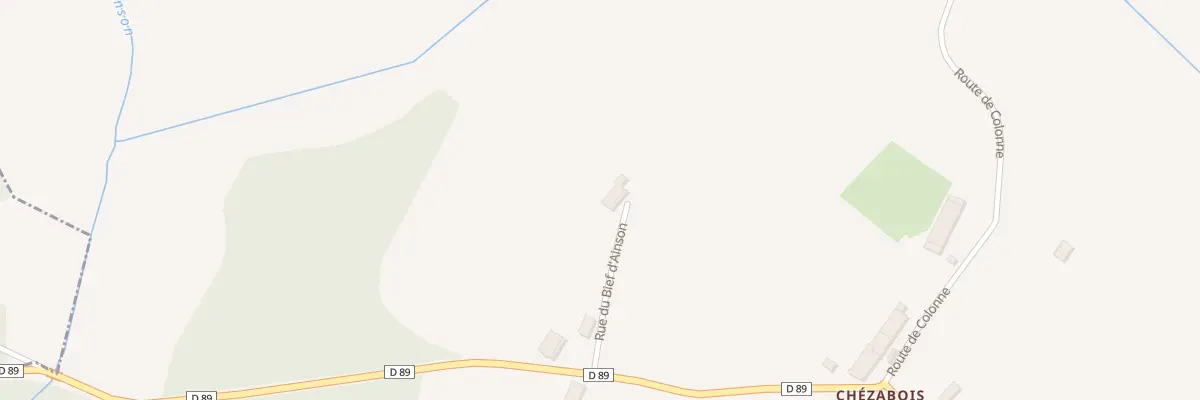 Plan du 8 Rue du Bief d’Ainson à Colonne