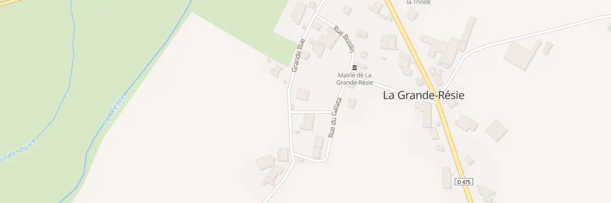Plan du 9 Gr Grande Rue à La Grande-Résie
