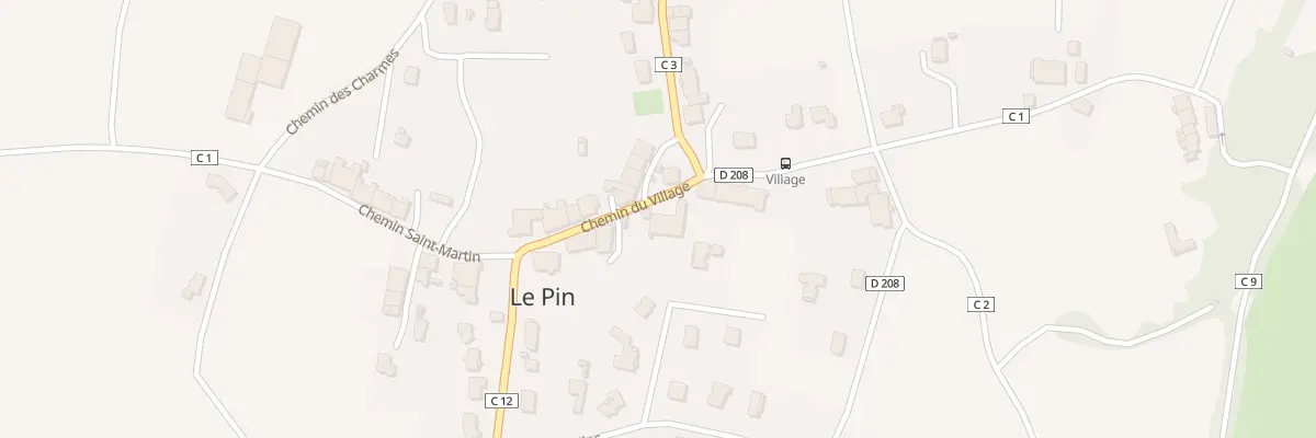 Plan du 8 Che du Village au Pin