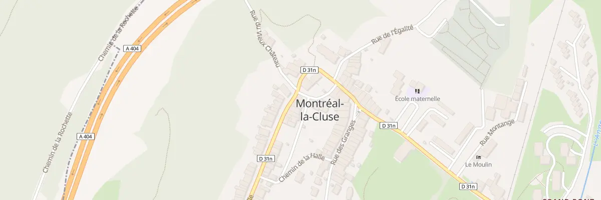 Plan du 1 Rue de la Ville à Montréal-la-Cluse