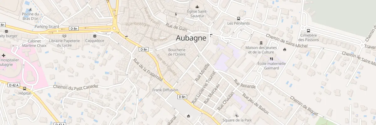 Plan du 18 Rue Frederic Mistral à Aubagne