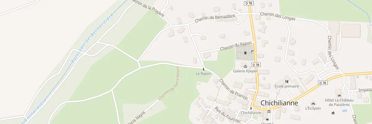 Plan du 199 Che de Prarron à Chichilianne