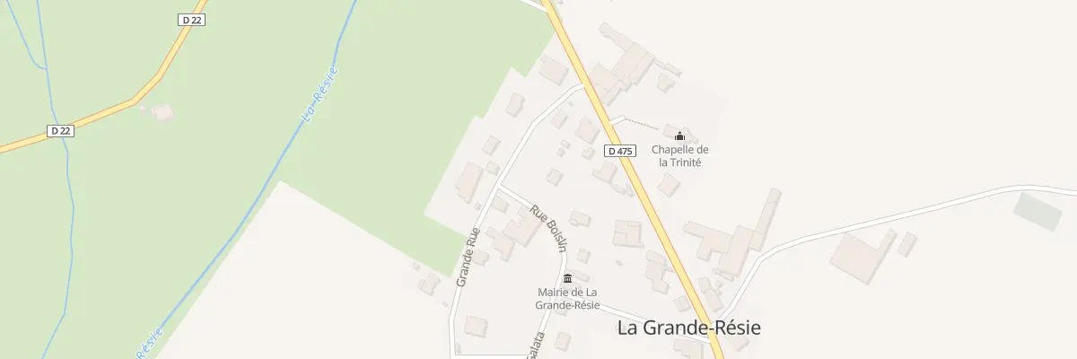 Plan du 3 Gr Grande Rue à La Grande-Résie
