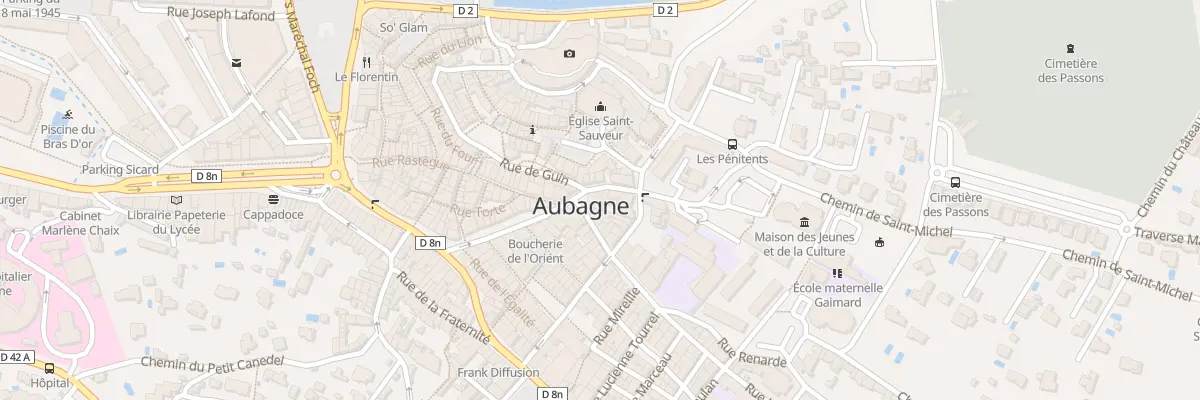 Plan du 20 Av Georges Clemenceau à Aubagne