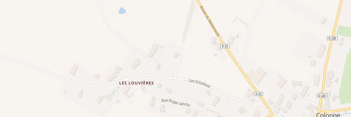 Plan du 2 Les Louvieres à Colonne