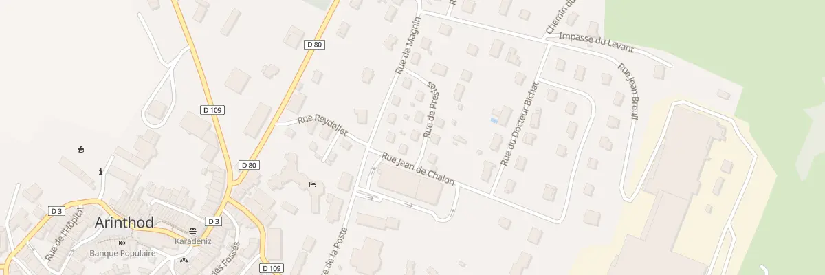 Plan du 1 Rue de Presles à Arinthod