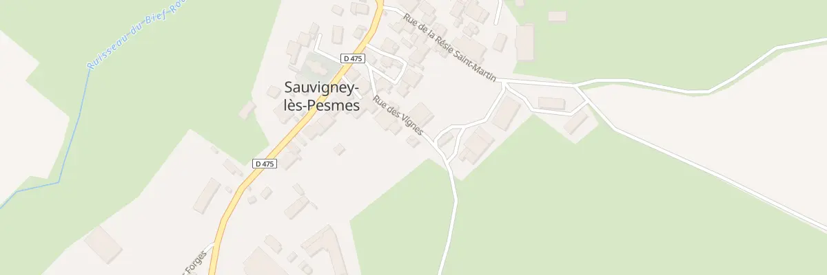 Plan du 8 Rue des Vignes à Sauvigney-lès-Pesmes