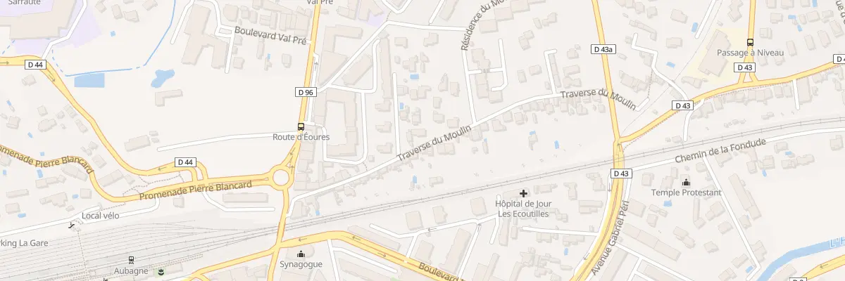 Plan du 25 Tra du Moulin à Aubagne