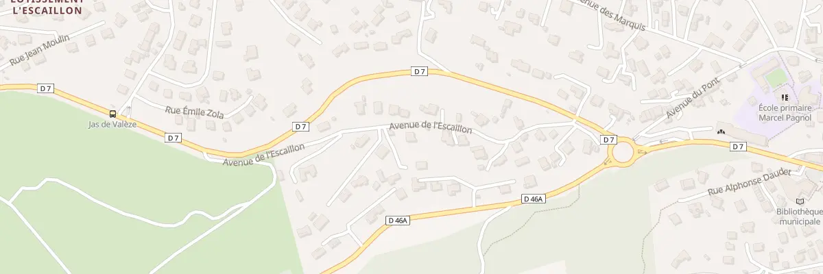 Plan du 9 Av de l’Escaillon à Peypin