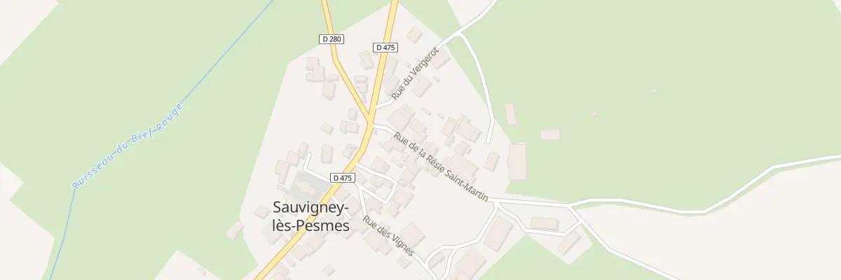 Plan du 5 Rue de la Resie Saint Martin à Sauvigney-lès-Pesmes