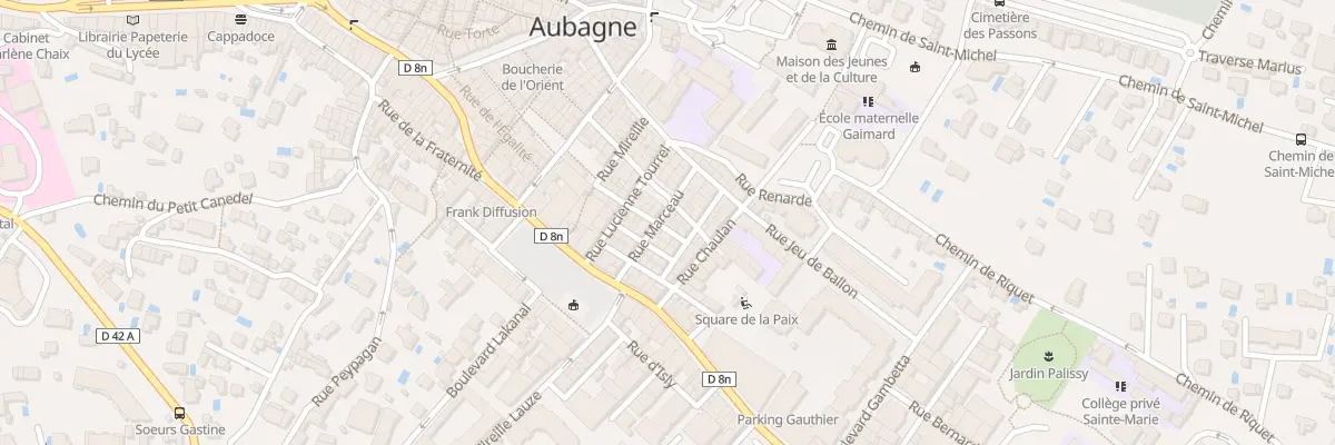 Plan du 8 Rue Marceau à Aubagne