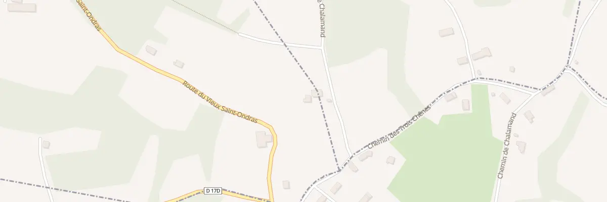Plan du 100 Rte de Chalamand à Saint-Ondras