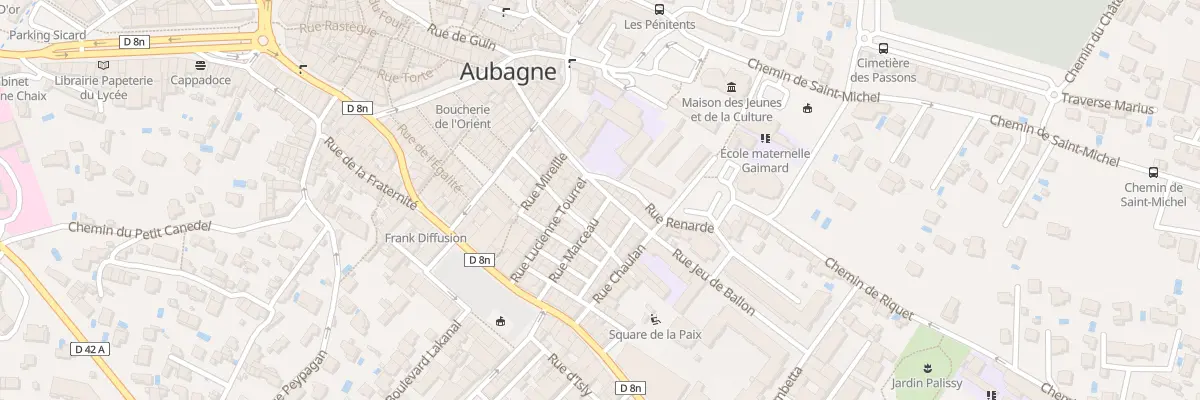 Plan du 9 Rue Marceau à Aubagne