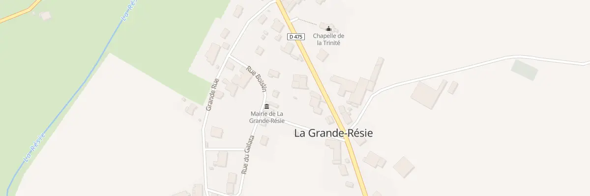 Plan du 14 Rte de Sauvigney à La Grande-Résie