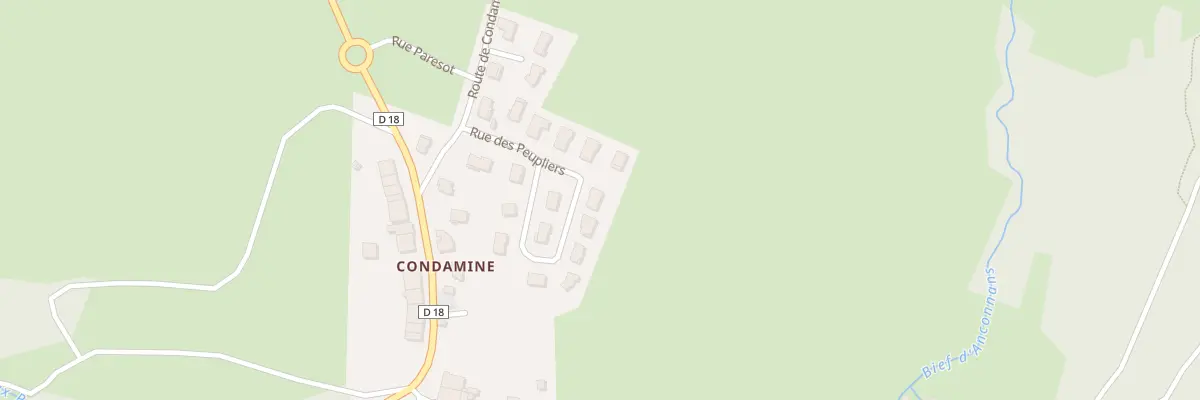 Plan du 11 Rue des Peupliers à Samognat