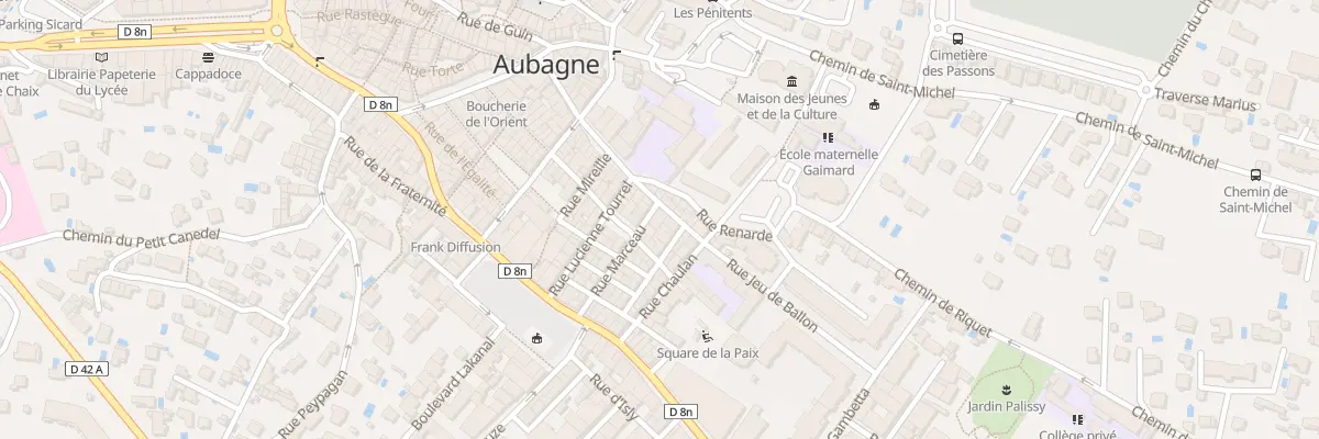 Plan du 16 Rue Marceau à Aubagne