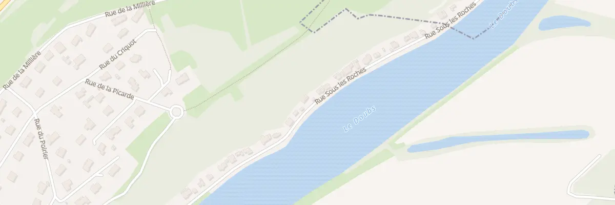 Plan du 28 Sous les Roches à Rochefort-sur-Nenon