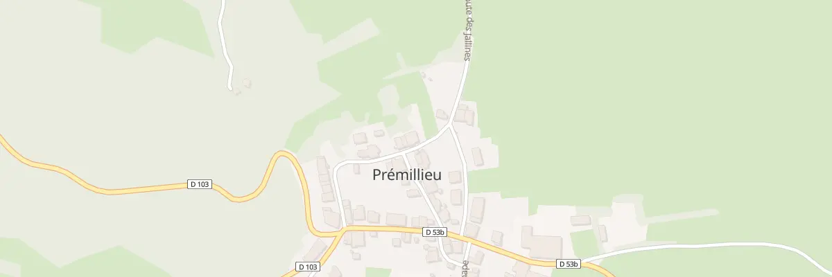 Plan du 95 Rte des Jallines à Prémillieu