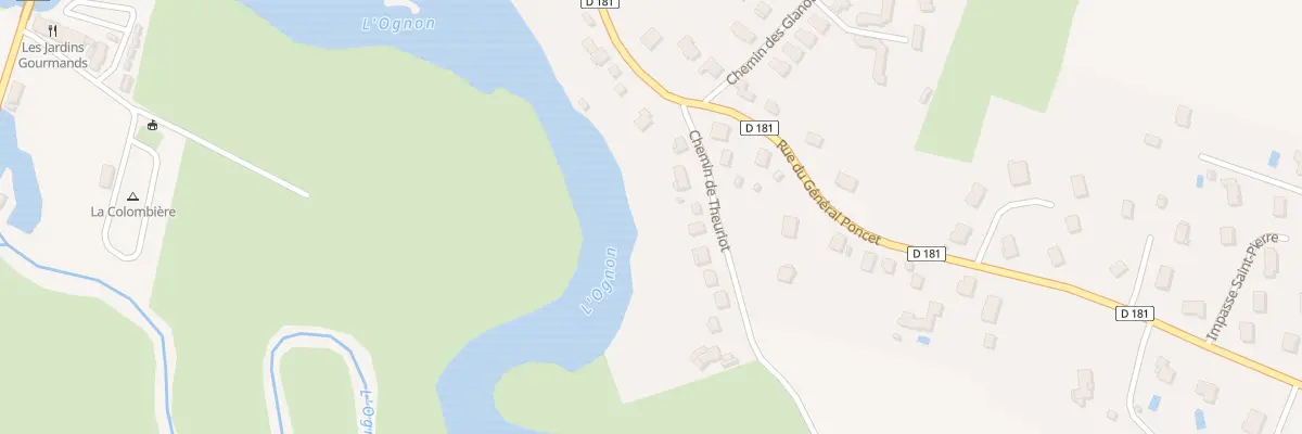 Plan du 6 Che de Theuriot à Pesmes
