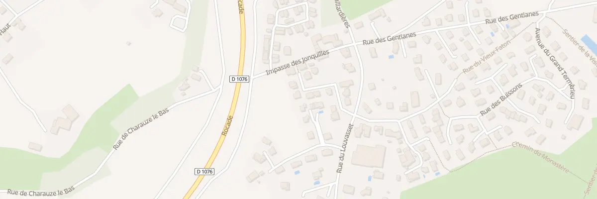 Plan du 9996 Rue du Louvasset à Voiron