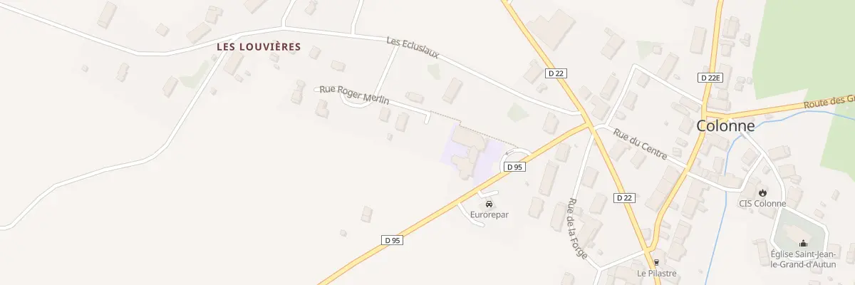 Plan du 1 Rue Roger Merlin à Colonne