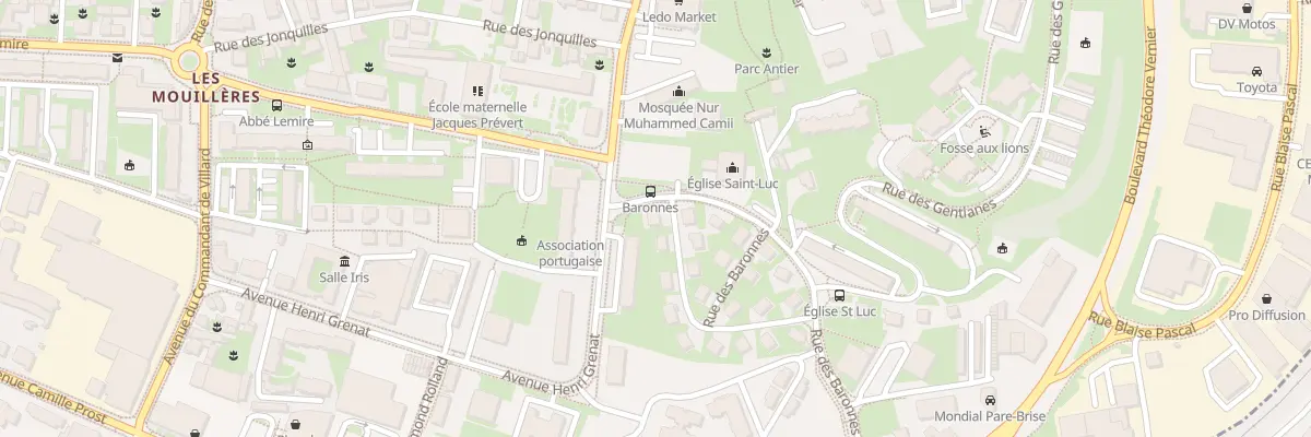 Plan du 2 Rue des Baronnes à Lons-le-Saunier