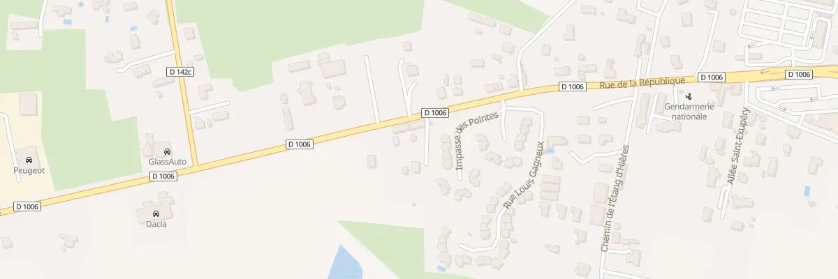 Plan du 1065 Rue de la République aux Abrets en Dauphiné