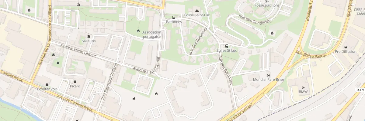 Plan du 36 Rue des Baronnes à Lons-le-Saunier