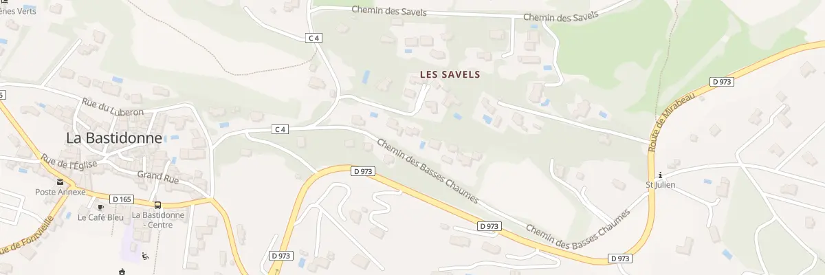 Plan du 5310 Les Savels à La Bastidonne