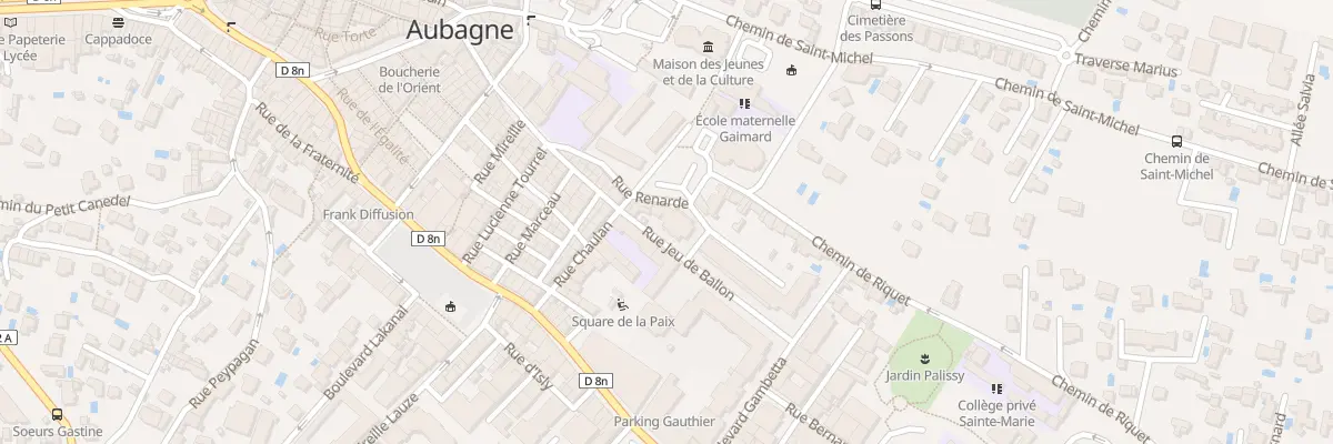 Plan du 2 Rue de la Bibliothèque à Aubagne