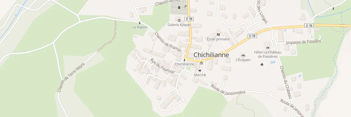 Plan de L’Eglise à Chichilianne