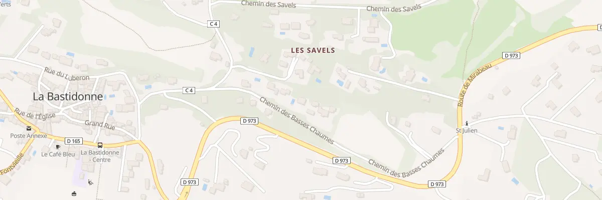 Plan du 5310 Les Savels à La Bastidonne