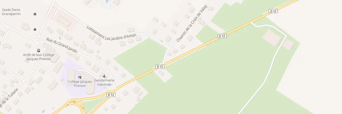 Plan du 2 Che de la Croix de Valay à Pesmes