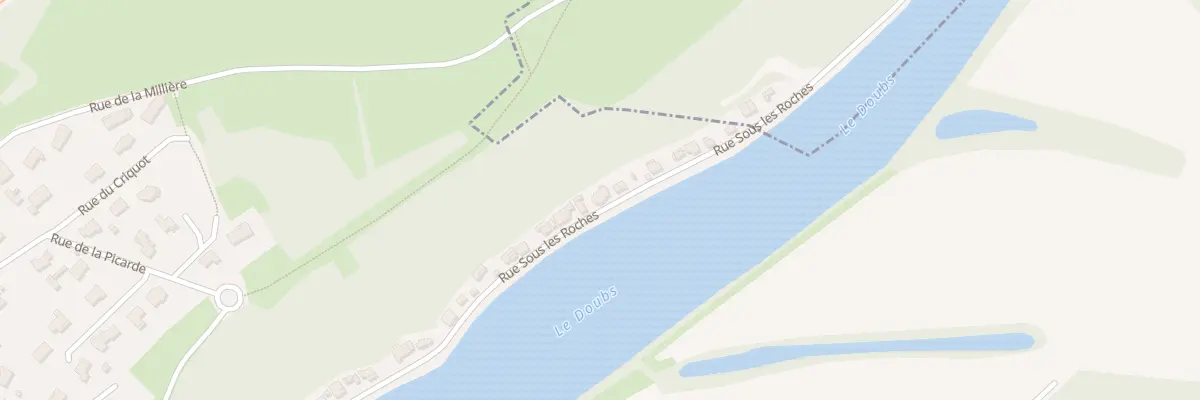 Plan du 34 Sous les Roches à Rochefort-sur-Nenon