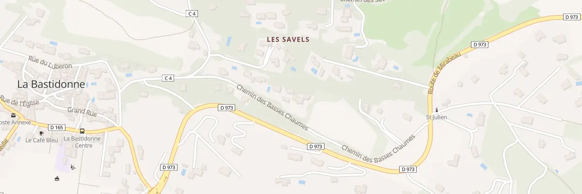 Plan du 181 La Chaume à La Bastidonne