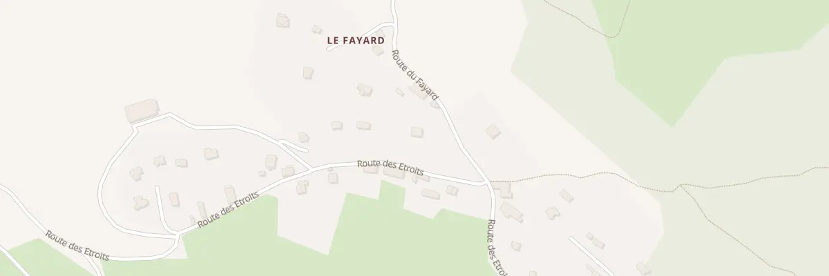 Plan du 43 Rte du Fayard à Montaud