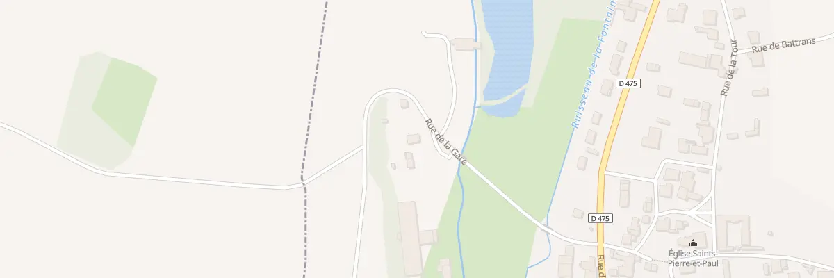 Plan du 10 Rue de la Gare à Champvans