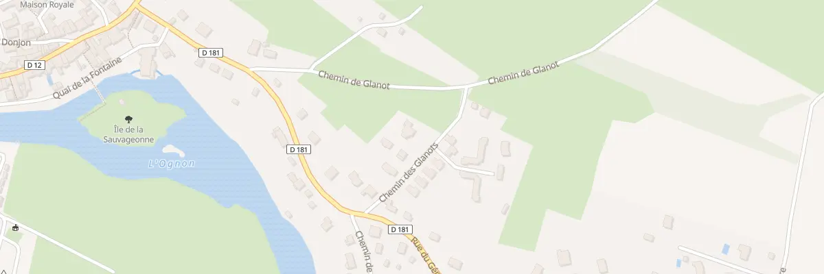 Plan du 9 Chem des Glanots à Pesmes