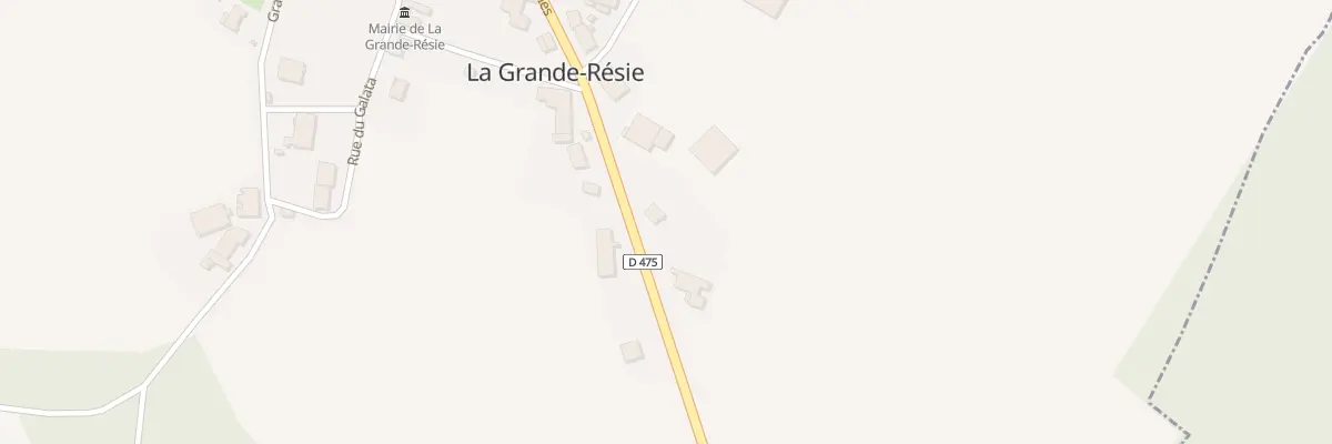 Plan du 13 Rte de Sauvigney à La Grande-Résie