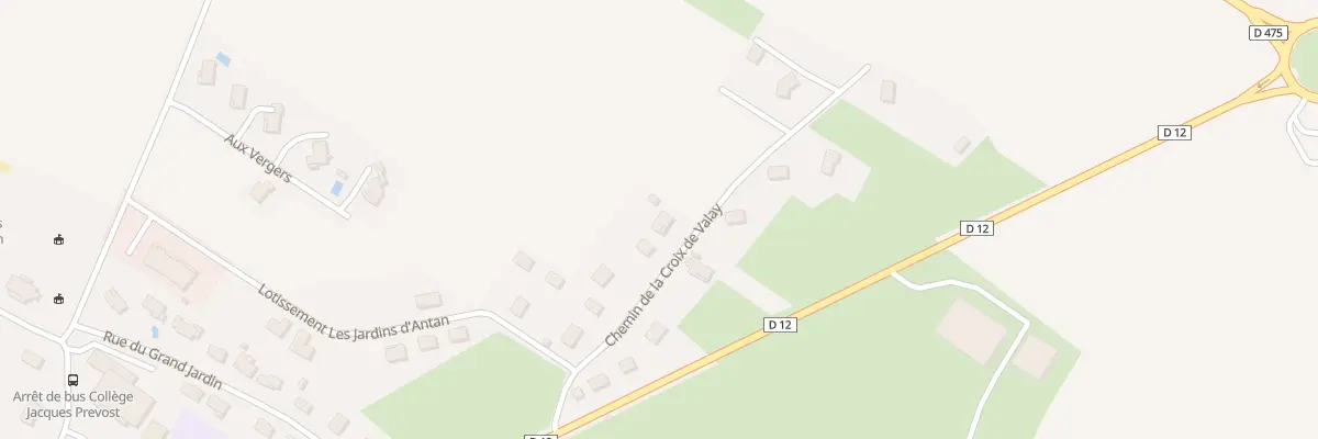 Plan du 9 Che de la Croix de Valay à Pesmes