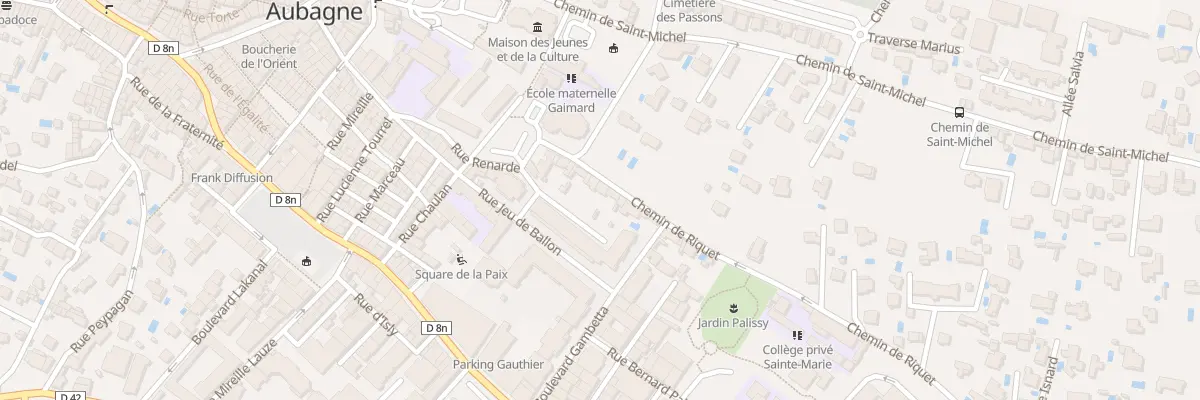 Plan du 5507 Che de Riquet à Aubagne