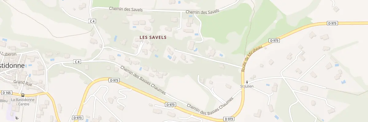 Plan du 5180F Les Savels à La Bastidonne