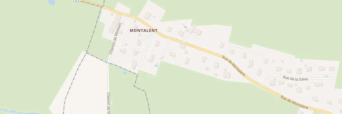 Plan du 747 Rue de Montalent au Louverot
