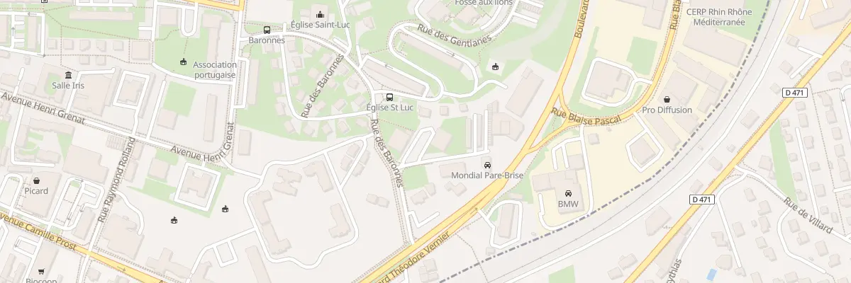 Plan du 5 Rue des Baronnes à Lons-le-Saunier