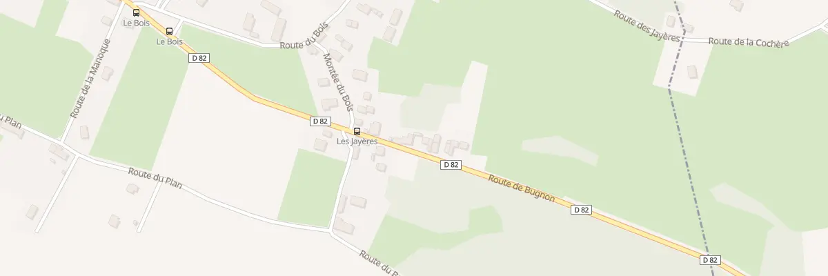 Plan du 2385 Rte de Bugnon à Succieu