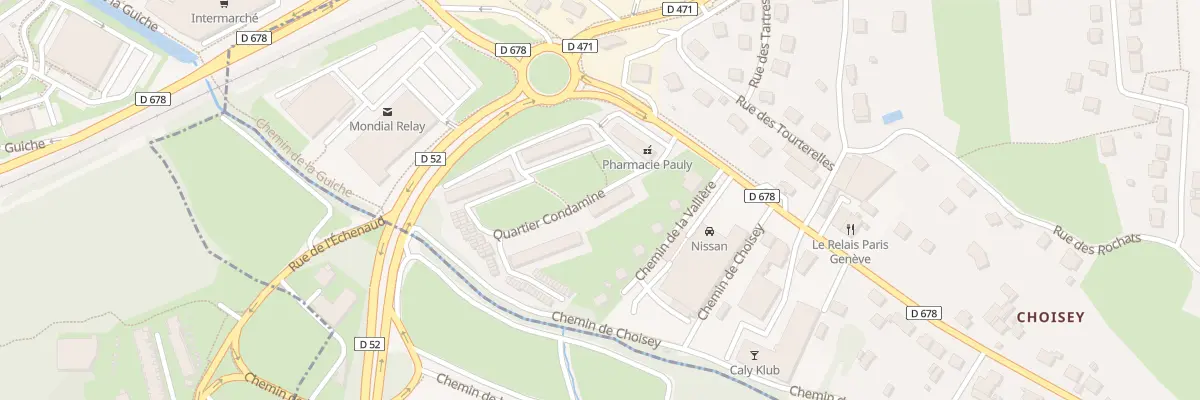 Plan du 2 Condamine à Perrigny