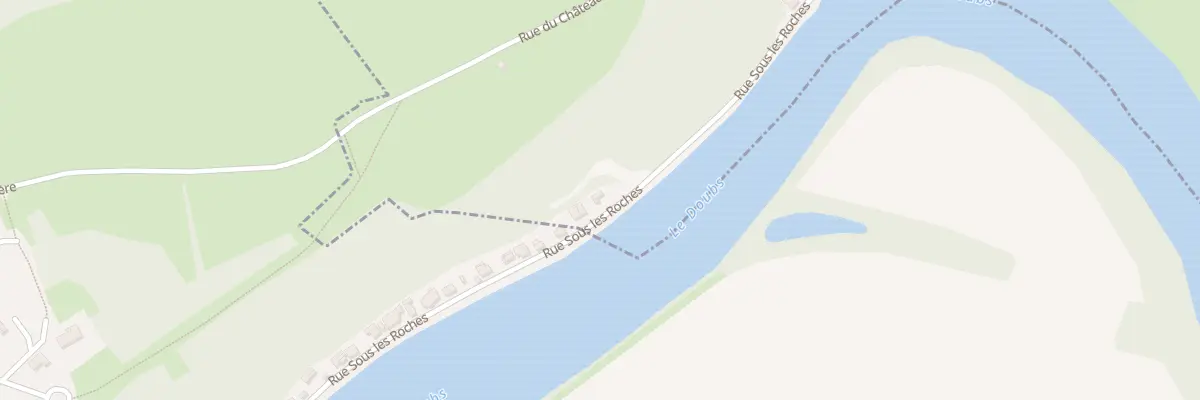Plan du 43 Rue sous les Roches à Audelange