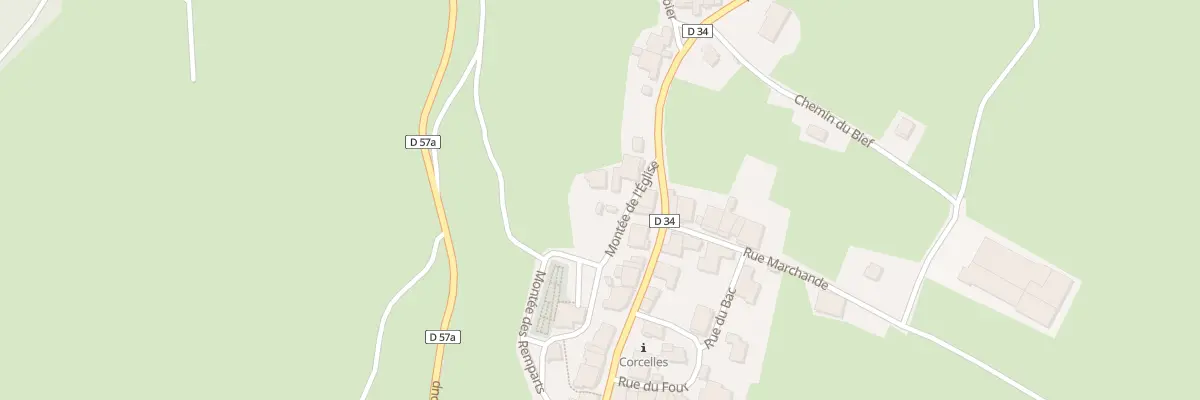 Plan du 50 Mte de l’Eglise à Champdor-Corcelles