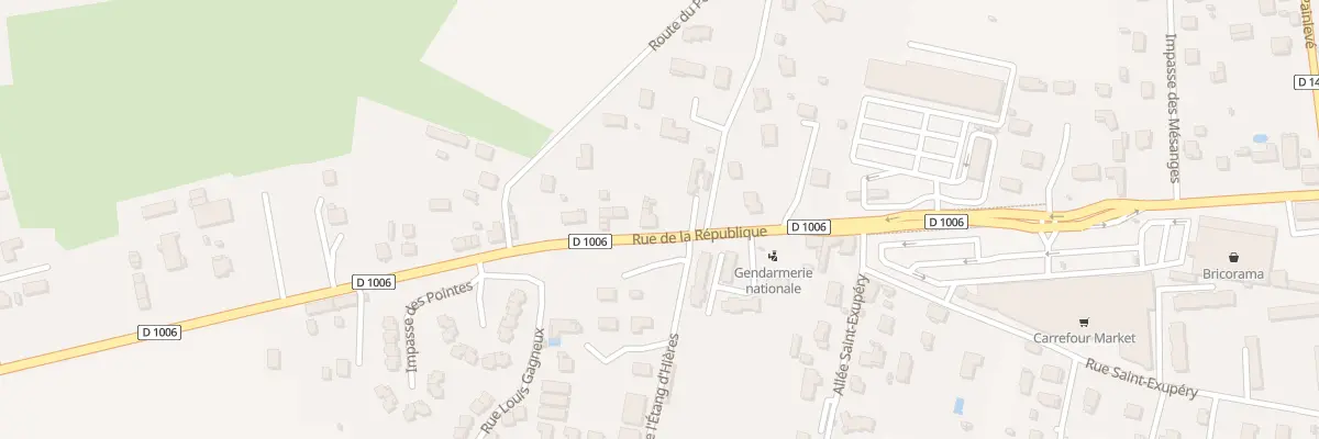 Plan du 84 Rue de la République aux Abrets en Dauphiné