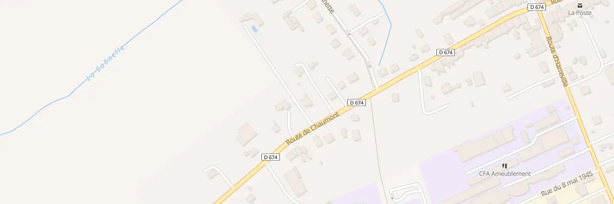 Plan du 10 Rte de Chaumont à Liffol-le-Grand